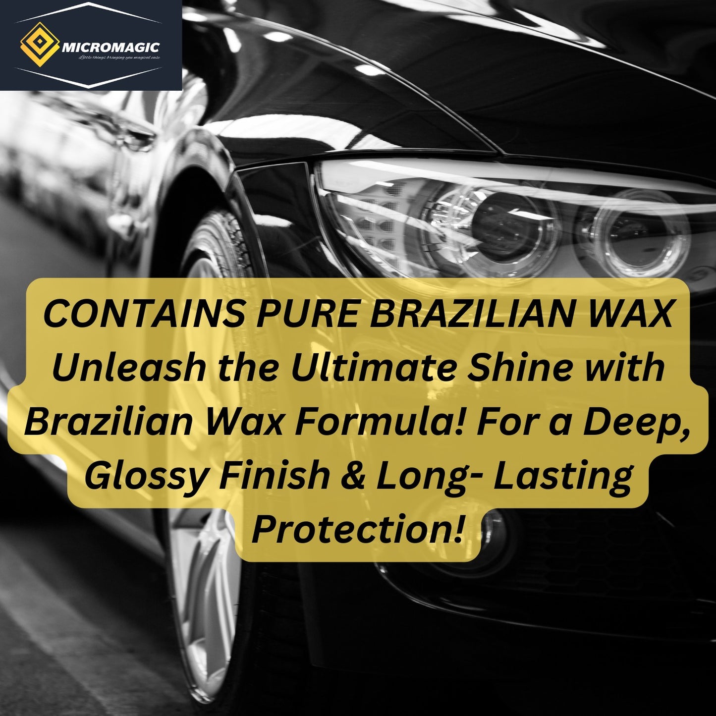 MICROMAGIC CARNAUBA CAR WASH AND WAX SHAMPOO (300ML)