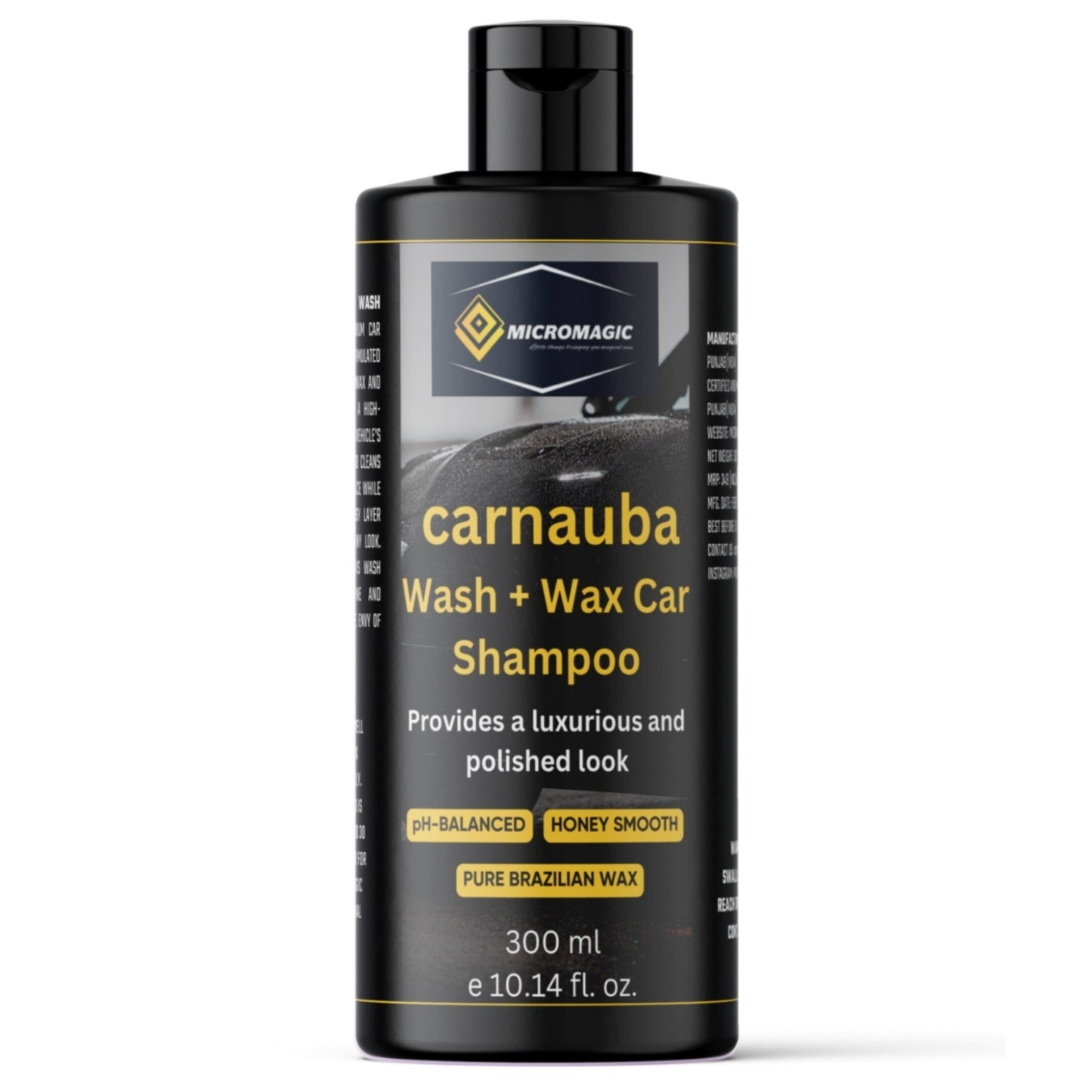 MICROMAGIC CARNAUBA CAR WASH AND WAX SHAMPOO (300ML)